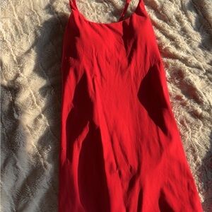 Red Halara Tennis Dress